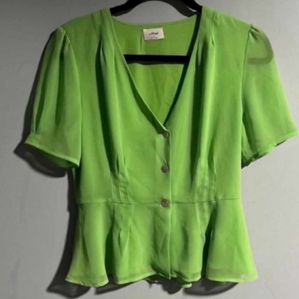 Aritzia Green Blouse